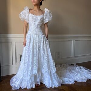 Vintage 80s 90s Wedding Dress